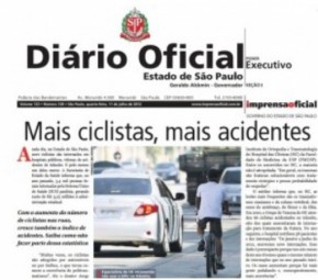Governo de São Paulo recomenda: não ande de bicicleta na rua 