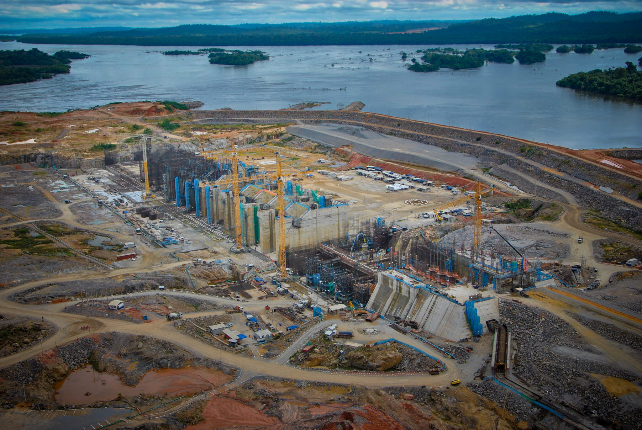 Obras da usina hidrelétrica de Belo Monte, no Pará. Foto: Divulgação / PAC