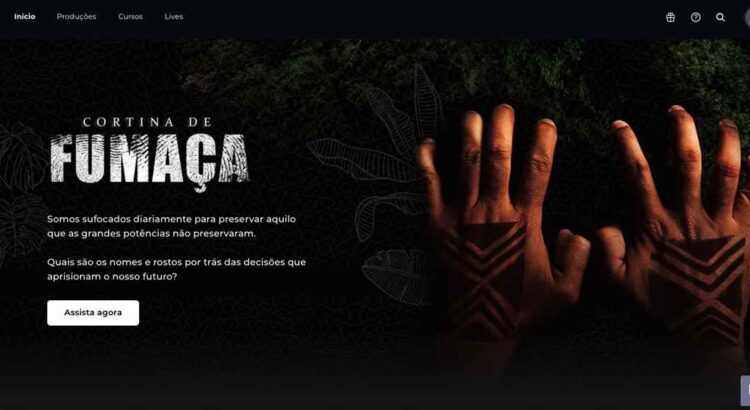 Imagem Principal: Capa do documentário “Cortina de Fumaça” na plataforma de assinantes da Brasil Paralelo