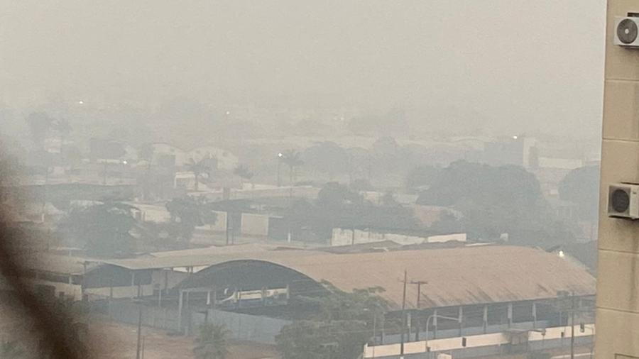 Queimadas fazem Porto Velho ter ‘neblina’ de fumaça, com 210 focos em 48h